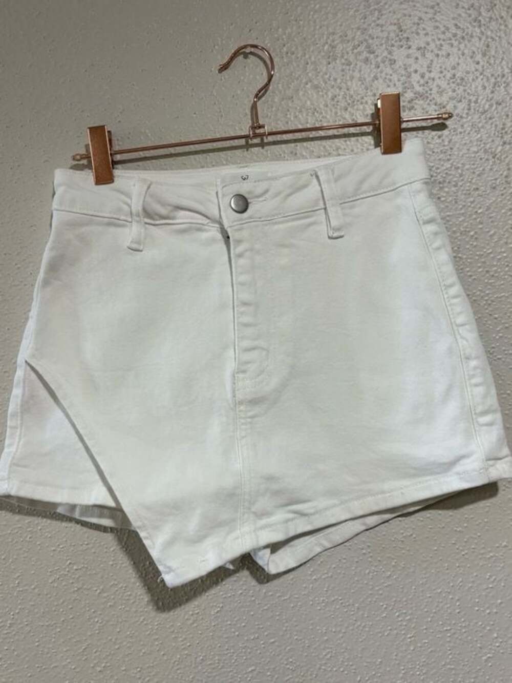 Windsor Denim White Asymmetrical Skort - Size Small